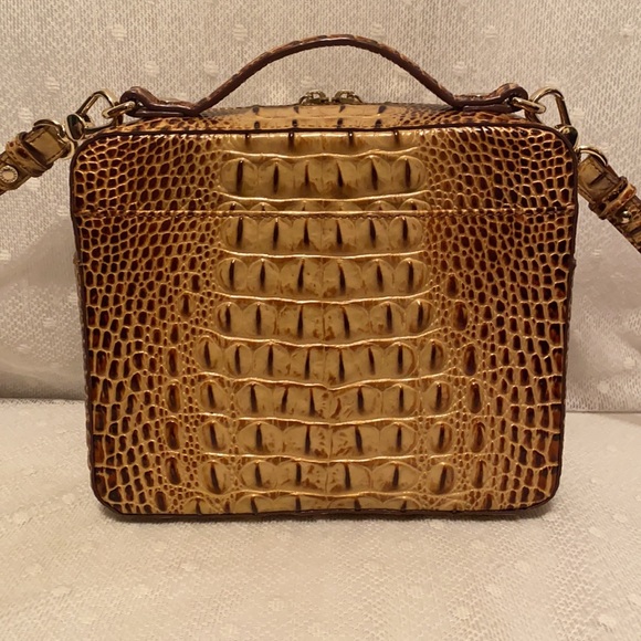 *SOLD*BRAHMIN Evie Toasted Melbourne Croc Embossed - Picture 5 of 15